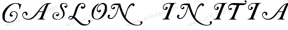 Caslon Initials字体转换